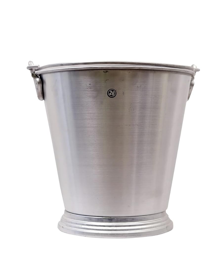 Heavy Duty Aluminum Bucket Without Earthing Wire | Industrial Fuel Transfer Bucket | Petrol Pump Aluminium Bucket | Fuel Testing Bucket