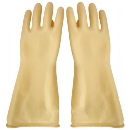 Electrician Rubber Safety Gloves | ISI Certified Electrical Insulating Gloves | 11kV & 33kV High Voltage Protection | Lineman Safety Gloves