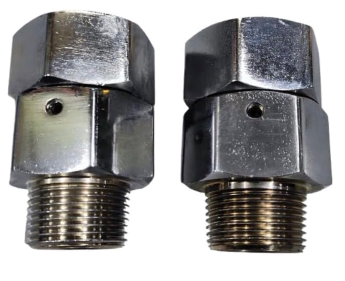 360° Rotating 1' Fuel Swivel Joint (Pack of 2) – Leak-Proof BSP Male-Female Connector for Smooth Flow
