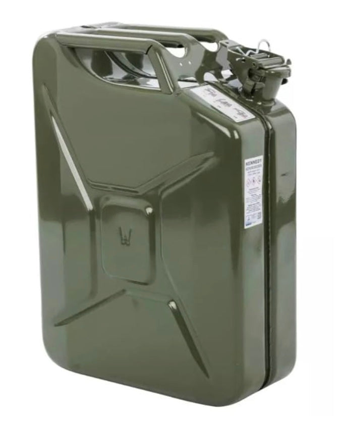 CHANDOKS PETROMART Jerry Can 20L Metal Fuel & Water Storage Container | Leak-Proof Design, Portable, Petrol & Diesel Safe, Secure Latch Closure, Durable Build