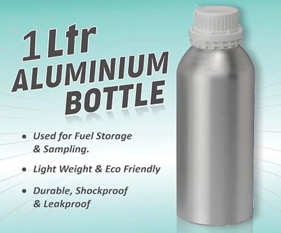 Heavy-Duty 1L Aluminium Bottle for Petrol – Safe & Secure Storage