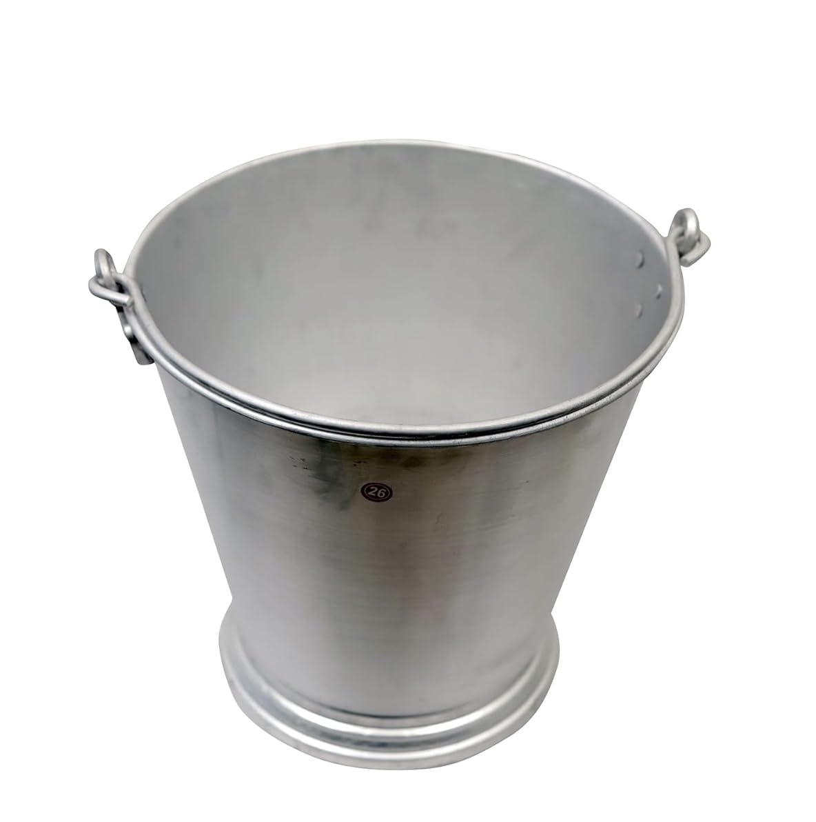 Heavy Duty Aluminum Bucket Without Earthing Wire | Industrial Fuel Transfer Bucket | Petrol Pump Aluminium Bucket | Fuel Testing Bucket