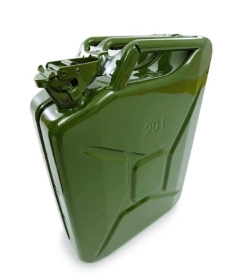 CHANDOKS PETROMART Jerry Can 20L Metal Fuel & Water Storage Container | Leak-Proof Design, Portable, Petrol & Diesel Safe, Secure Latch Closure, Durable Build