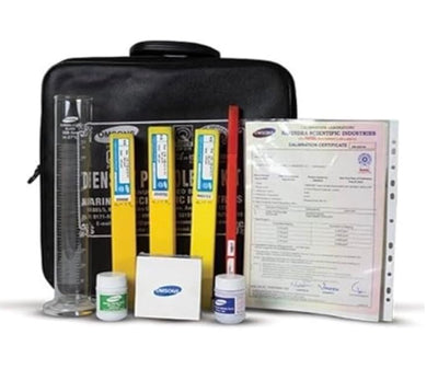 OMSONS with NABL Calibration Certificate with Density Hydrometers & Thermometers For Petroleum Use (DENSITY KIT WITH M50 HYDROMETERS)
