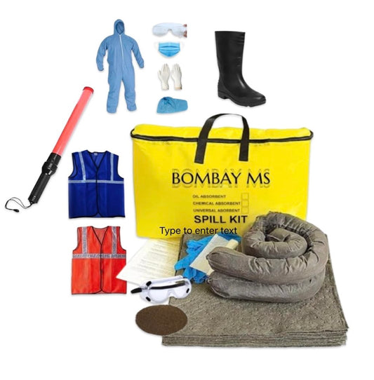 Spill Kit 15 LTR | Chemical Spill Kit | Oil Spill Kit | Spill Kit for Hospital | Spill Control Kit | Hospital Spill Kit (Absorb: Chemicals, Bases, Solvents, Mixed Chemicals, Acidic & Alkalis Liquids)