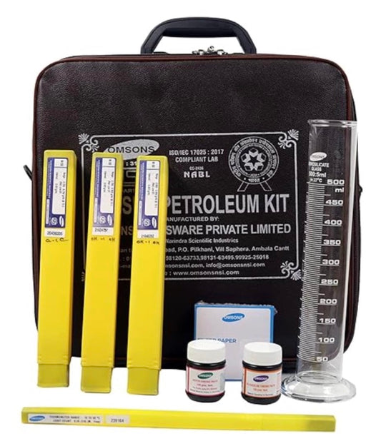 CFI OMSONS with NABL Calibration Certificate with Density Hydrometers & Thermometers For Petroleum Use (DENSITY KIT WITH M50 HYDROMETERS)