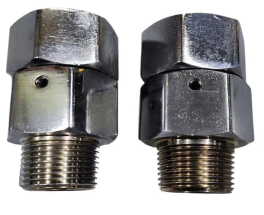 360° Rotating 3/4" Fuel Swivel Joint (Pack of 2) – Leak-Proof BSP Male-Female Connector for Smooth Flow
