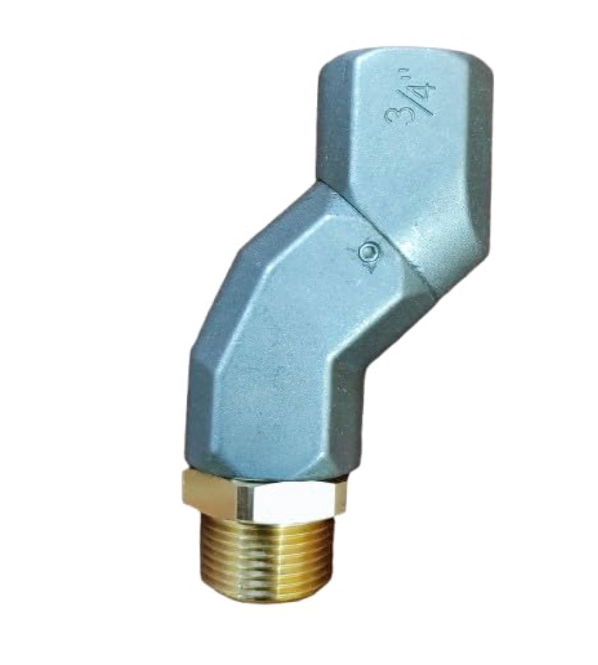 BOMBAY MS 3/4" SWIVEL JOINT DUAL PANE, 19mm Petrol AUTOCUT NOZZLE SWIVEL JOINT, 360 DEGREE ROTATION,19mm MALE BRASS BSP THREAD, DUAL BODY