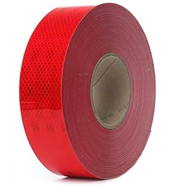 BOMBAY MS High Intensity Water Proof Conspicuity Warning Reflective Radium Tape Sticker 2 Inch X 5 Meter Red