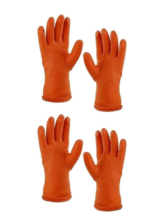 Rubber Bee Keeping Gloves, Bee Protective Gloves, Honey Bee Protection Gloves, Pack of 2 Pair- Multicolor