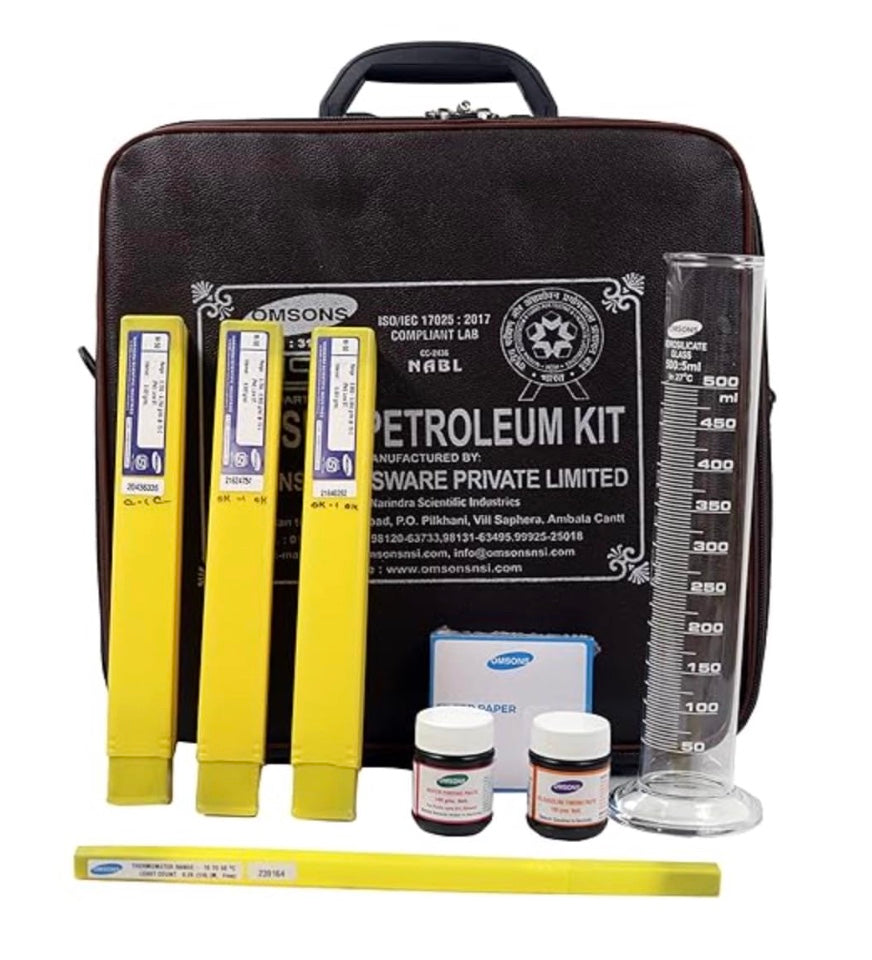 OMSONS with NABL Calibration Certificate with Density Hydrometers & Thermometers For Petroleum Use (DENSITY KIT WITH M50 HYDROMETERS)