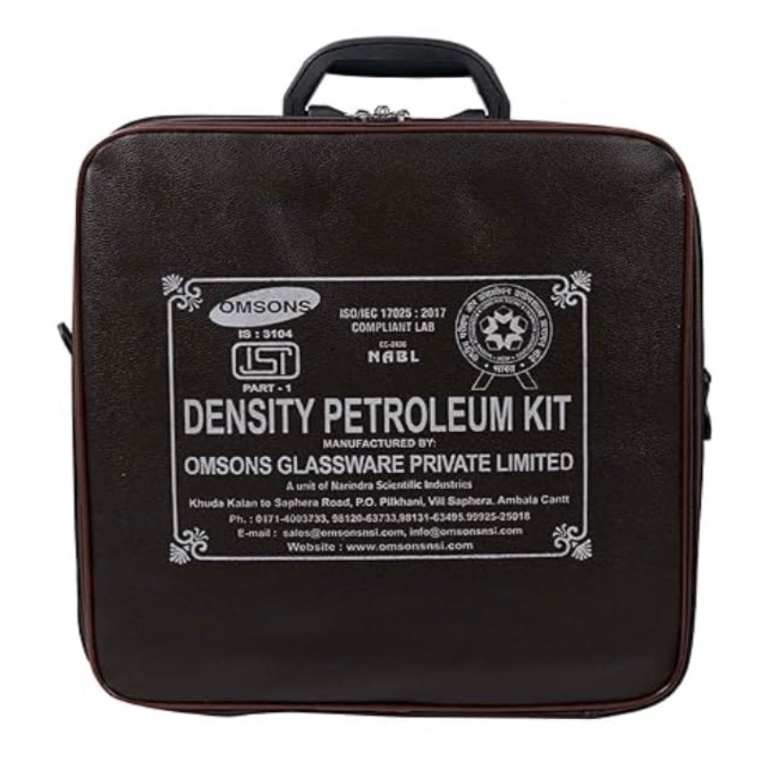 OMSONS with NABL Calibration Certificate with Density Hydrometers & Thermometers For Petroleum Use (DENSITY KIT WITH M50 HYDROMETERS)