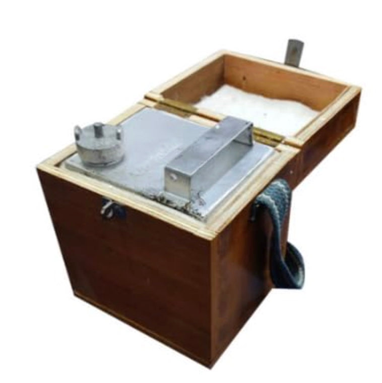 CHANDOKS Aluminum Fuel Sample Container with Premium Wooden Storage Box