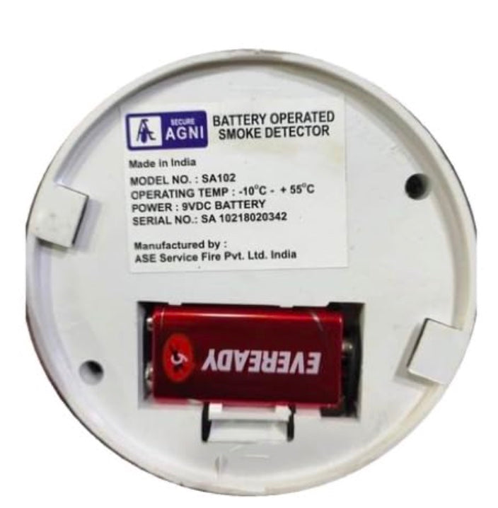 CHANDOKS Battery Operated Smoke Detector Conventional