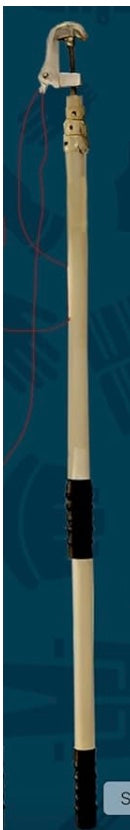 CHANDOKS Electrical Discharge Rod, 15 Feet, Tested Upto 33 KV, with 4 Sq. mm Copper Cable 6 Mtr Long