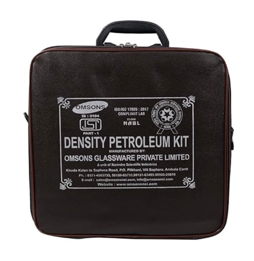 CFI OMSONS with NABL Calibration Certificate with Density Hydrometers & Thermometers For Petroleum Use (DENSITY KIT WITH M50 HYDROMETERS)