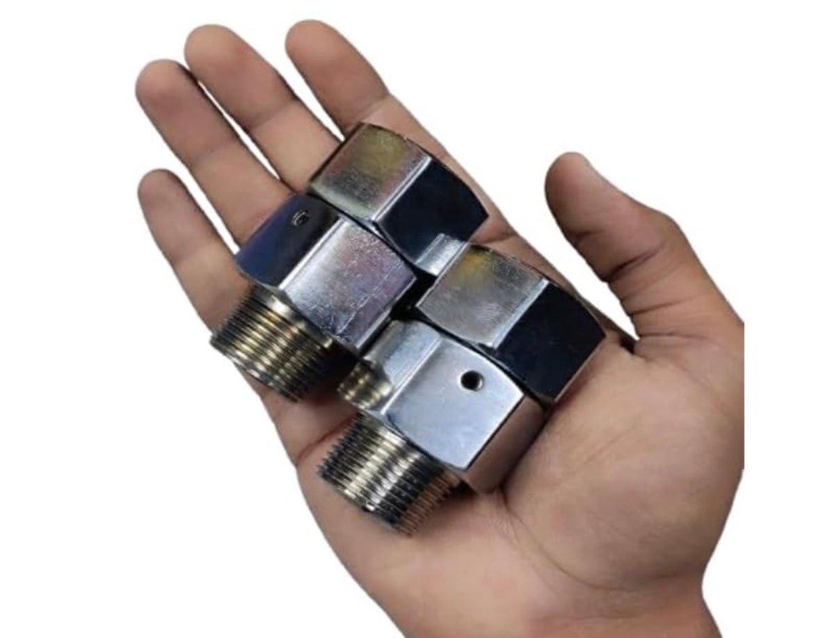 360° Rotating 1' Fuel Swivel Joint (Pack of 2) – Leak-Proof BSP Male-Female Connector for Smooth Flow