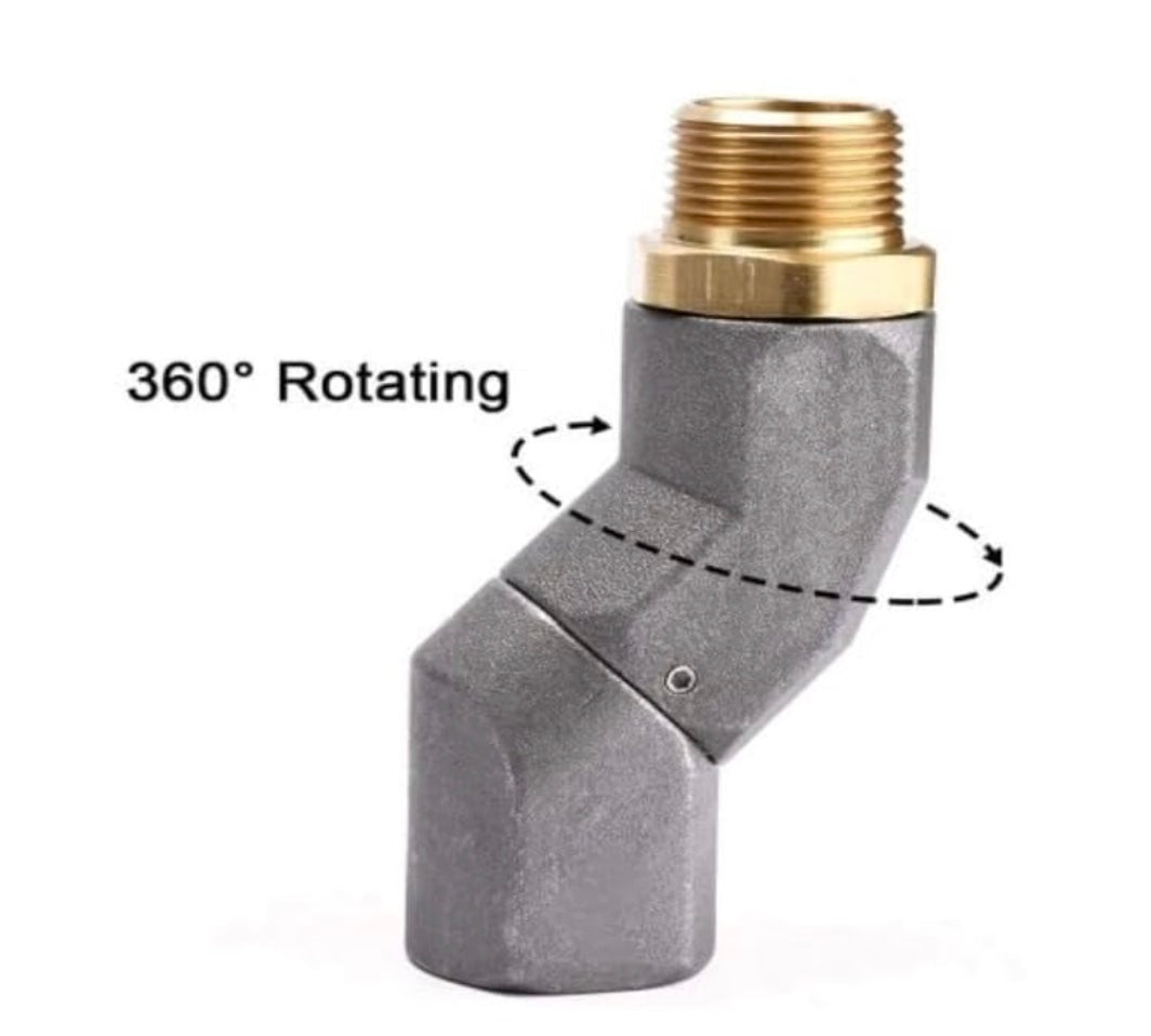 BOMBAY MS 1" SWIVEL JOINT DUAL PANE, 25mm DEISEL AUTOCUT NOZZLE SWIVEL JOINT, 360 DEGREE ROTATION, 25mm MALE BRASS BSP THREAD, DUAL BODY