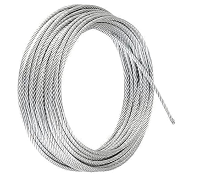Wire Rope Cable, 3mm Diameter, 10 Meters Length, for Hoisting