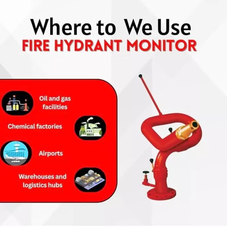 CHANDOK High-Capacity Directional Water Cannon for Fire Suppression Stainless Steel or Bronze Material