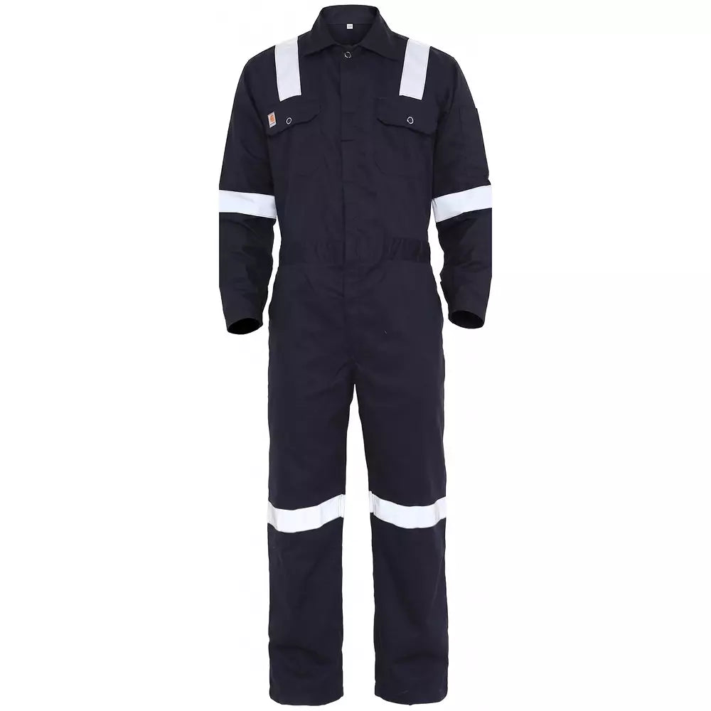 FR Coverall Cotton Fire Resistance Suit Navy Blue