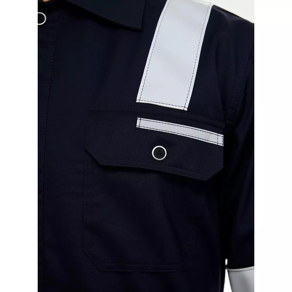 FR Coverall Cotton Fire Resistance Suit Navy Blue