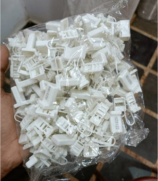 Plastic Security Seal for Sample Storage Box (PACK OF 100) | Tamper Evident Pull Tight Lock Seal | Petrol Pump Fuel Sample Box Security Seal | Single Use Plastic Locking Tag | Industrial Security Seal