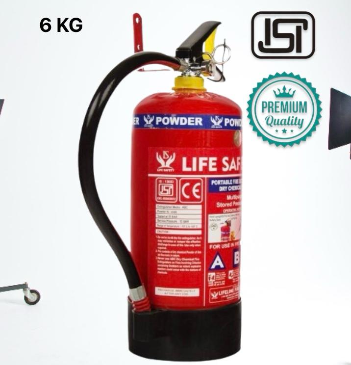 Life Safety MS ABC Fire Extinguisher (Red | 6 Kg)(1.8 X 7 X 1.8 Inch)